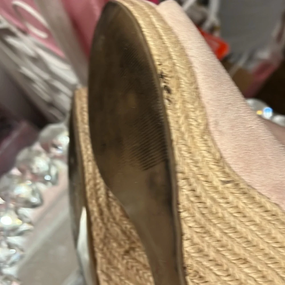 Laurie Felt Leather Upper Peep Toe Shoes 8.5 - Picture 9 of 12